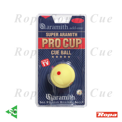 Aramith TV Pro Cup 6-Dot Cue Ball